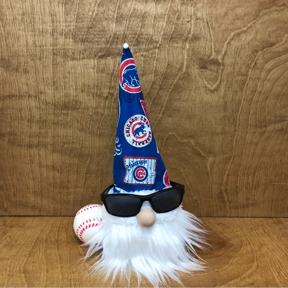 Cubs Baseball Gnome MLB Chicago Sports Fan Ball Sunglasses Bear Gift Team Retro - Picture 3 of 6